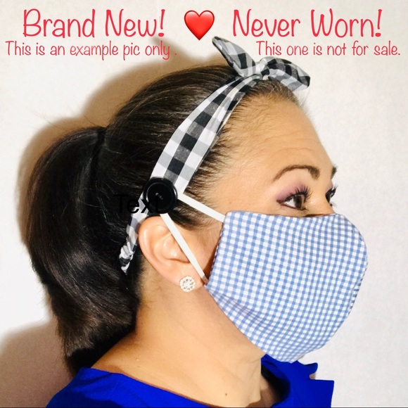 ❤️ Waffle Headband with Buttons for Face Masks!❤️ - Picture 3 of 6